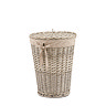 Cedar Round Woven Lined Laundry Basket