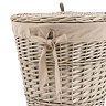 Cedar Round Woven Lined Laundry Basket