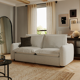 Chara 2 Seater Sofa - White main image