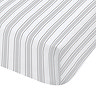 Stripe Fitted Sheet Grey