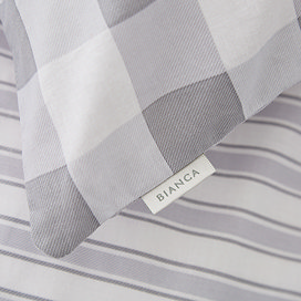 Grey Stripe Fitted Sheet