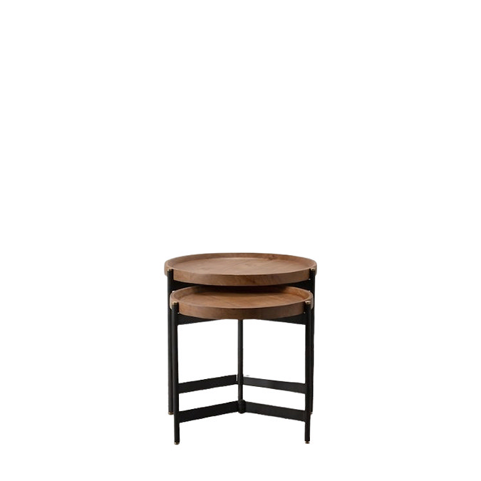 Chester Mango Wood Nest of 2 Tables