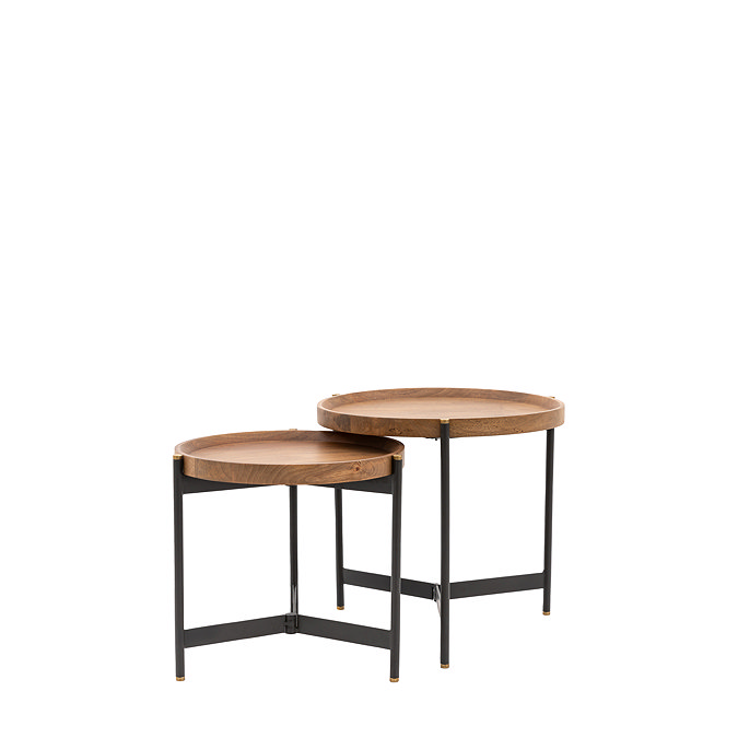 Chester Mango Wood Nest of 2 Tables