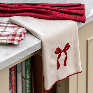 Christmas Bows Tea Towels