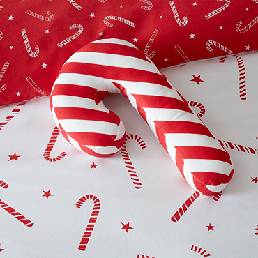 Christmas candy cane cushion image 2