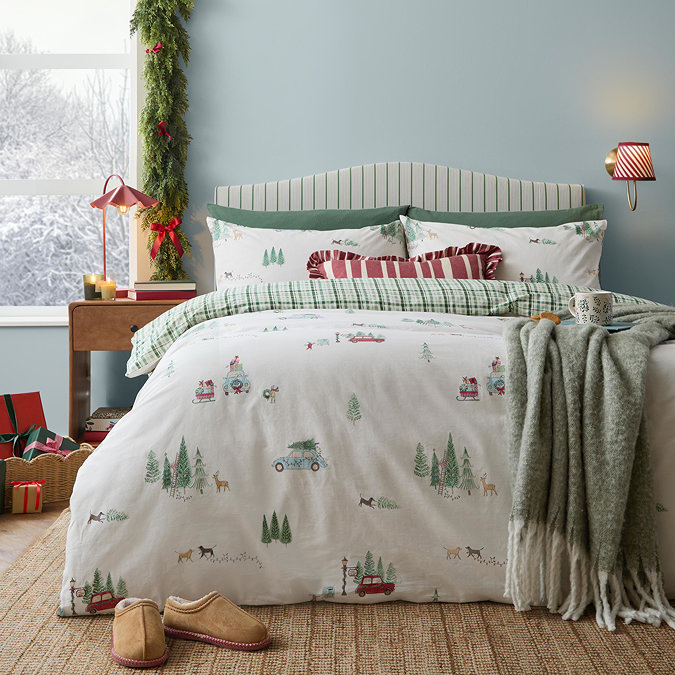 Christmas Tree Lane Duvet Cover Set image