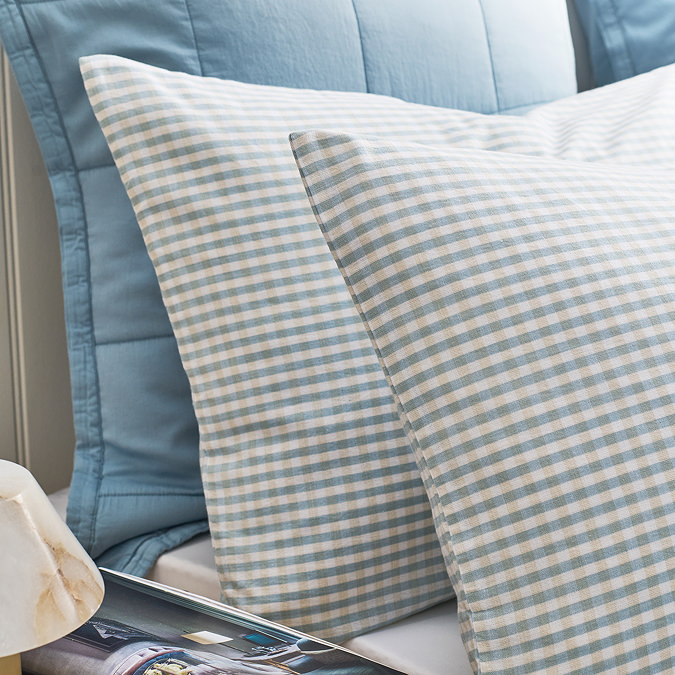 Gingham Yarn Dye Blue