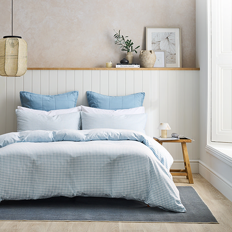 Gingham Yarn Dye Blue