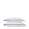 Beaumont duvet cover set with navy border image