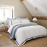 Beaumont duvet cover set with navy border image