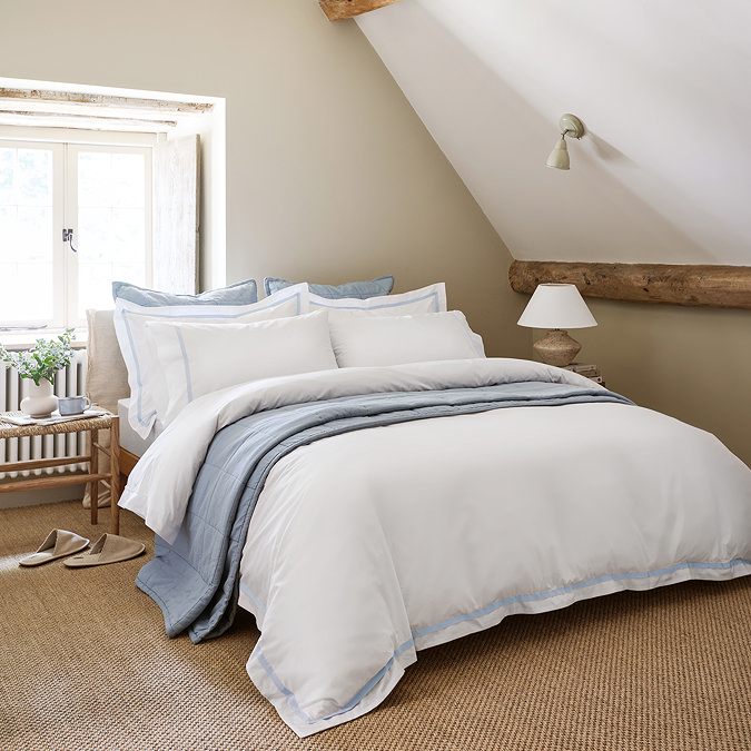 Beaumont pale blue duvet cover set image