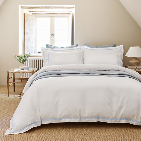 Beaumont pale blue duvet cover set image