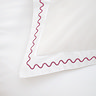 Wave Embroidery Rose Pink Duvet Cover Set image