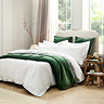 Wave Embroidery Sage Green Duvet Cover Set image