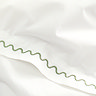 Wave Embroidery Sage Green Duvet Cover Set image