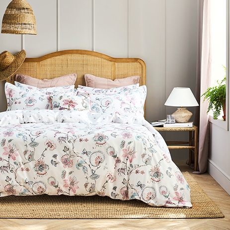 Christy Tropical Floral Pink duvet set