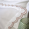 Christy scallop edge fire duvet cover set image