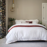 Christy scallop edge fire duvet cover set image