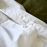 Christy scallop edge duvet cover set in matcha