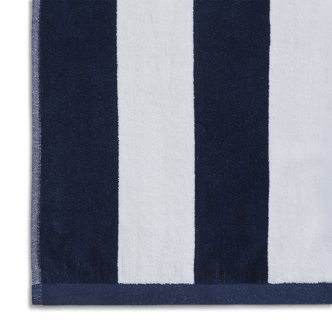 Christy Navy Cabana Stripe Beach Towel image