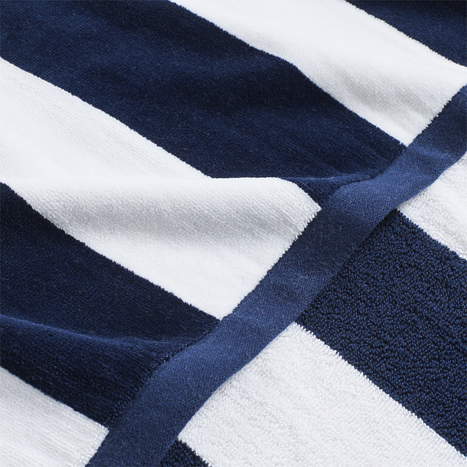 Christy Navy Cabana Stripe Beach Towel image