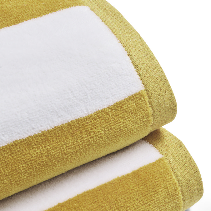 Christy Cabana Stripe Towel in Ochre image