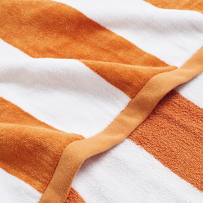 Christy Cabana Stripe Orange Beach Towel image
