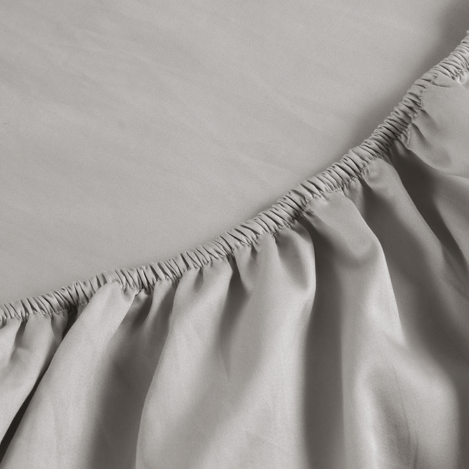 Classic Sateen Silver Grey Deep Fitted Sheet image