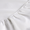 White deep fitted sheet classic sateen image