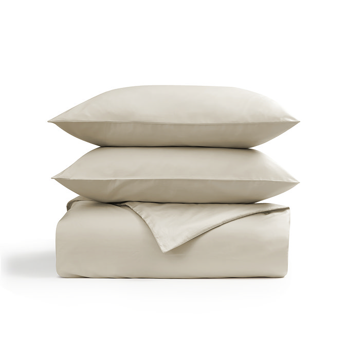 Champagne classic sateen duvet cover set image