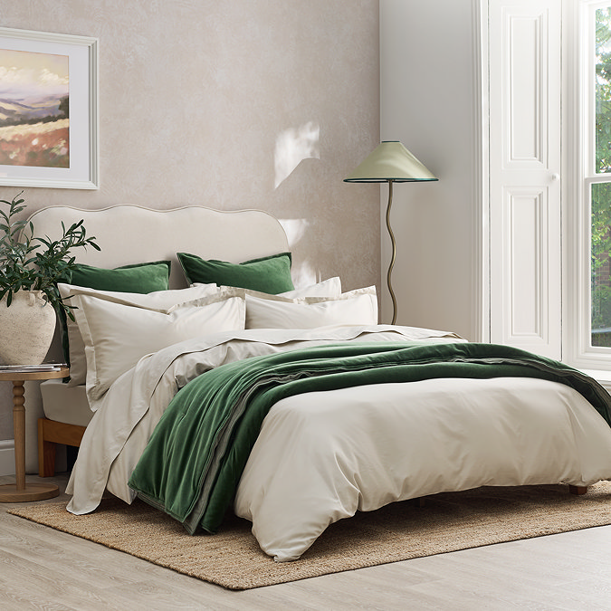 Champagne classic sateen duvet cover set image