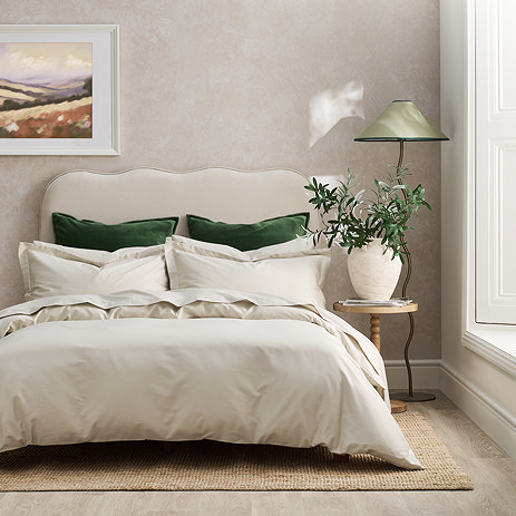 Champagne classic sateen duvet cover set image
