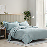 Blue classic sateen duvet cover set image
