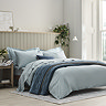Blue classic sateen duvet cover set image