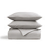 Christy classic sateen silver grey duvet cover set image