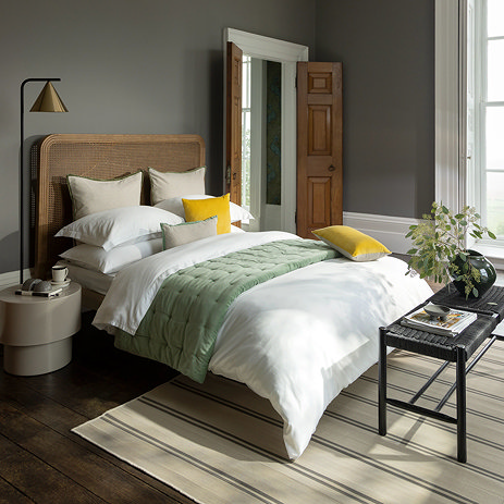 Classic Sateen white duvet cover set image