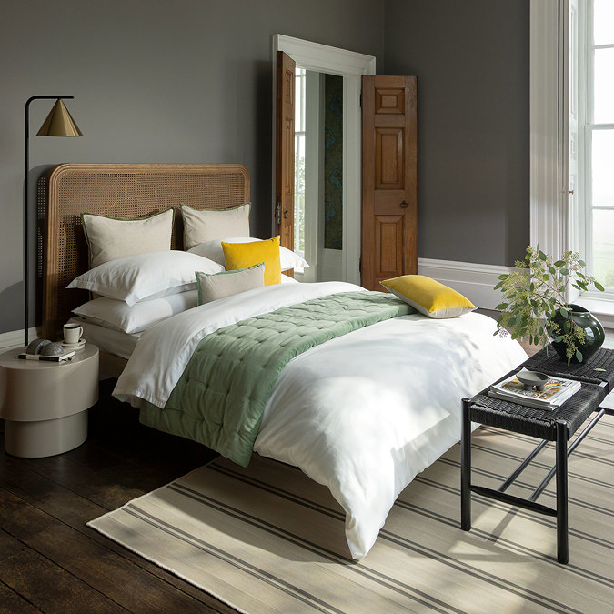 Classic Sateen white duvet cover set image