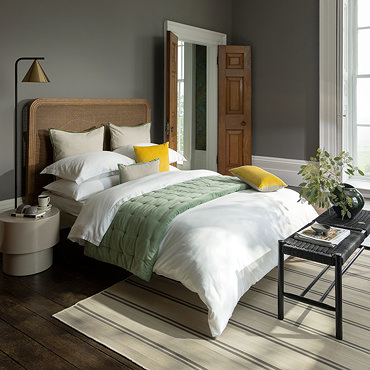 Classic Sateen white duvet cover set image