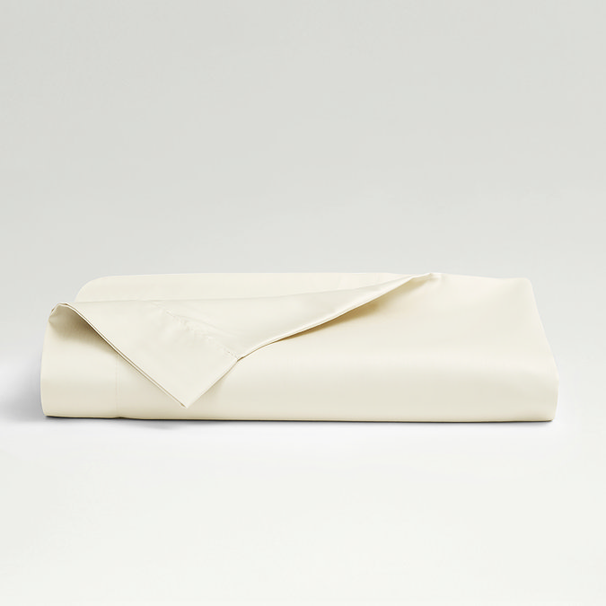 Classic Sateen flat sheet in in ivory image
