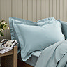 Classic Sateen Ice Blue Oxford Pillowcase Pair Image
