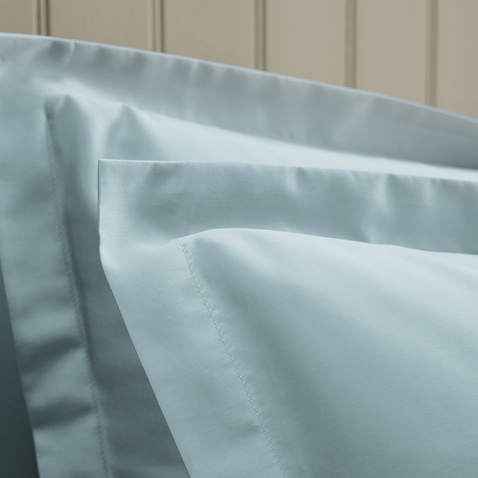 Classic Sateen Ice Blue Oxford Pillowcase Pair Image