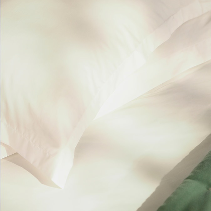 Classic Sateen Ivory Pillowcase Pair image