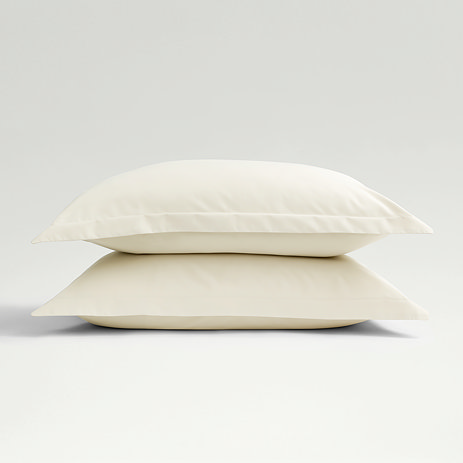 Classic Sateen Ivory Pillowcase Pair image
