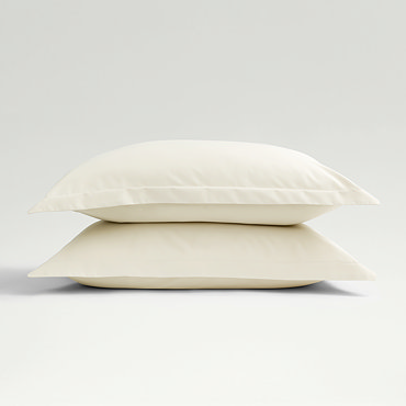 Classic Sateen Ivory Pillowcase Pair image