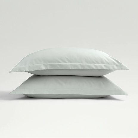 Classic Sateen Platinum Oxford Border Pillowcases Image