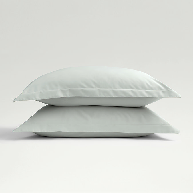 Classic Sateen Platinum Oxford Border Pillowcases Image