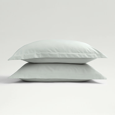 Classic Sateen Platinum Oxford Border Pillowcases Image