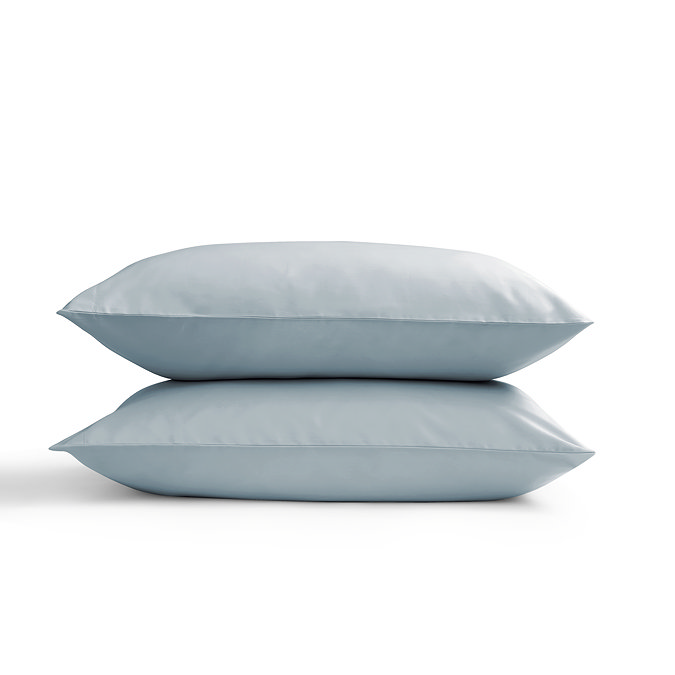 Classic Sateen Ice Blue Standard Pillowcase Pair image
