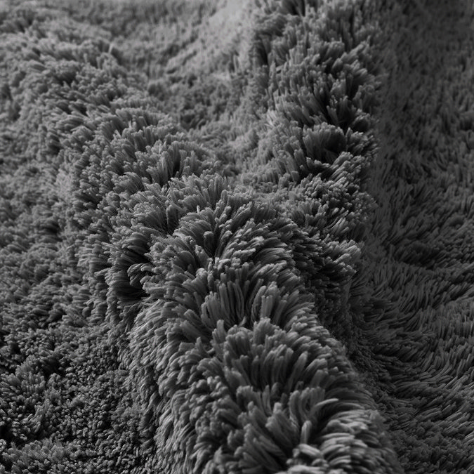 Ash Grey Deep Pile Bath Mat Image