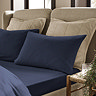Christy flannel navy fitted sheet image